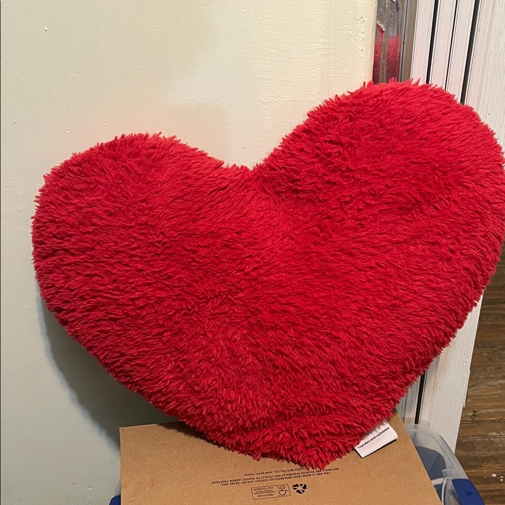 cupcakes & cashmere Red Heart Accent Pillow